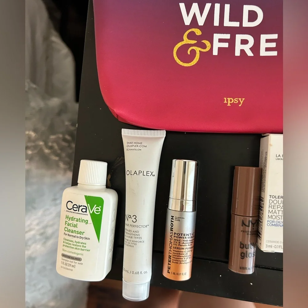 Ipsy makeup bag and makeup sample lot